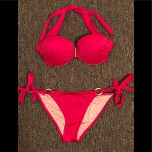 Victoria Secret pink top and bottom bikini sizeXS